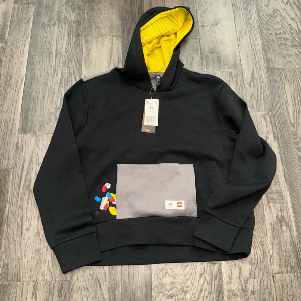 Adidas X Lego collaboration hoodie. Girls XL.brand new tags.